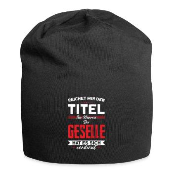 Geselle 2023 Geselle Geselle bestanden Geschenk - Jersey-Beanie - Schwarz - Vorne
