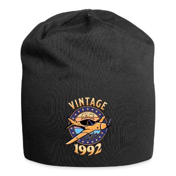 Avion Vintage 1992 30 Ans Anniversaire - Bonnet en jersey - noir - Devant