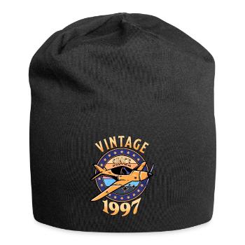 Avion Vintage 1997 25 Ans Anniversaire - Bonnet en jersey - noir - Devant