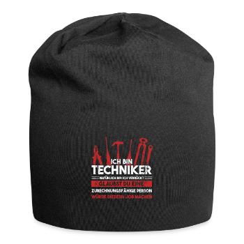 Techniker Beruf Technik Geschenk - Jersey-Beanie - Schwarz - Vorne
