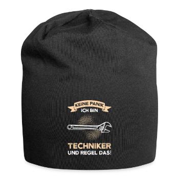 Techniker Beruf Fachmann Technik Geschenk - Jersey-Beanie - Schwarz - Vorne