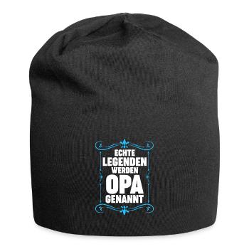 Opa Großvater Großväter Geschenk - Jersey-Beanie - Schwarz - Vorne