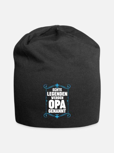 Opa Großvater Großväter Geschenk - Jersey-Beanie - Schwarz