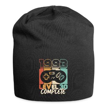30e anniversaire né en 1993 Niveau 30 Complet - Bonnet en jersey - noir - Devant