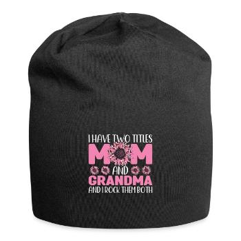 mother mum mom mum Geschenk - Jersey-Beanie - Schwarz - Vorne