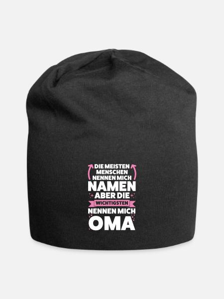 Oma Großmutter Omi Geschenk - Jersey-Beanie - Schwarz