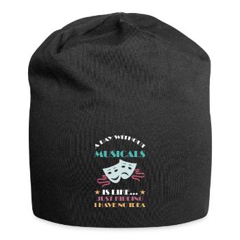 Theater Broadway-Musical Geschenk - Jersey-Beanie - Schwarz - Vorne
