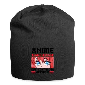 Anime Merch Otaku Geschenk - Jersey-Beanie - Schwarz - Vorne