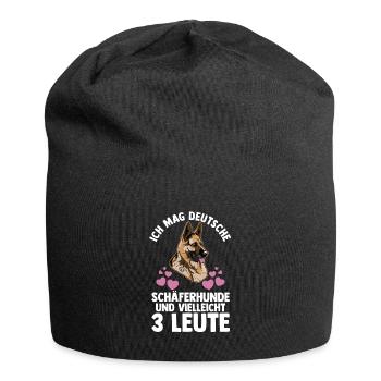 Hund Hundebesitzer Hund Hundebesitzer Geschenk - Jersey-Beanie - Schwarz - Vorne