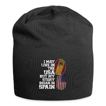 Spanisch Spanien Spanische Wurzeln Geschenk - Jersey-Beanie - Schwarz - Vorne