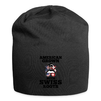 Schweizer Schweizer Schweiz Geschenk - Jersey-Beanie - Schwarz - Vorne