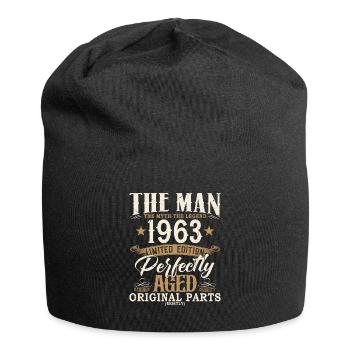 1963 Jahrgang Mann Mythos Legende Geburtstag - Jersey Beanie - black - Front