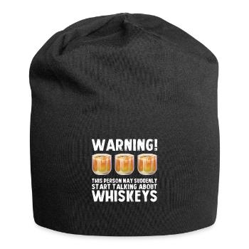 Whiskey trinken Whiskey trinken Whiskey Geschenk - Jersey-Beanie - Schwarz - Vorne