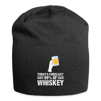 Whiskey trinken Whiskey trinken Whiskey Geschenk - Jersey-Beanie - Schwarz - Vorne