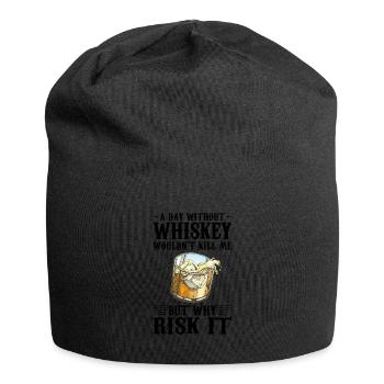Whiskey trinken Whiskey trinken Whiskey Geschenk - Jersey-Beanie - Schwarz - Vorne