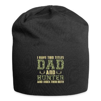 Jäger Jagd Jagd Geschenk - Jersey-Beanie - Schwarz - Vorne