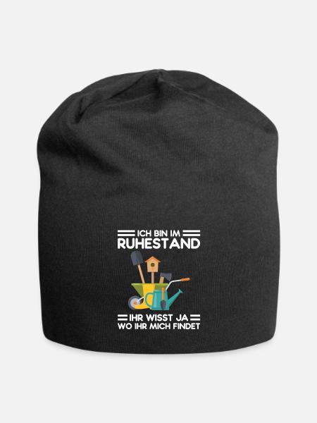 Garten Ruhestand Rentner Geschenk - Jersey-Beanie - Schwarz