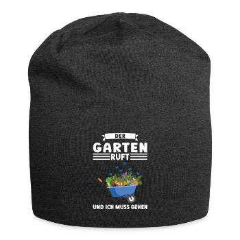 Garten Pflanze Gärtnerei Geschenk - Jersey-Beanie - Anthrazit - Vorne