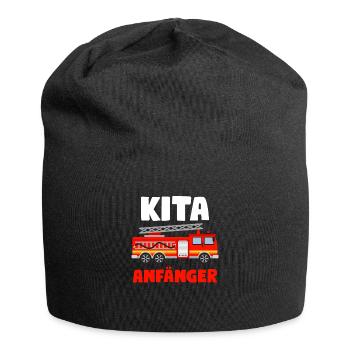 Kita Anfänger Feuerwehr Kita-Anfang Geschenk - Jersey-Beanie - Schwarz - Vorne