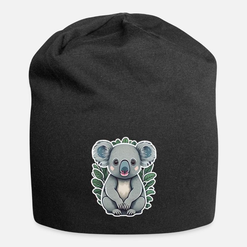 Koala - Bonnet en jersey - noir