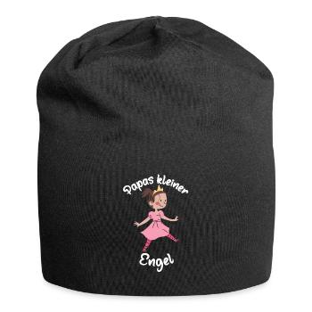 Tochter Papas kleiner Engel Mädchen Papa Tochter - Jersey-Beanie - Schwarz - Vorne