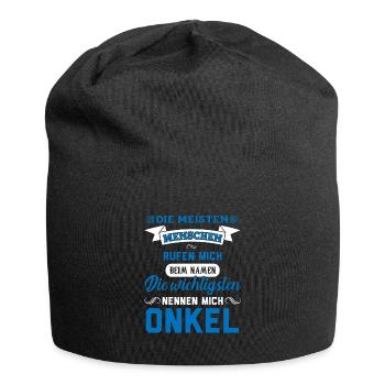 Onkel Familie Nichte Geschenk - Jersey-Beanie - Schwarz - Vorne