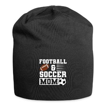 baller fussball baller Geschenk - Jersey-Beanie - Schwarz - Vorne