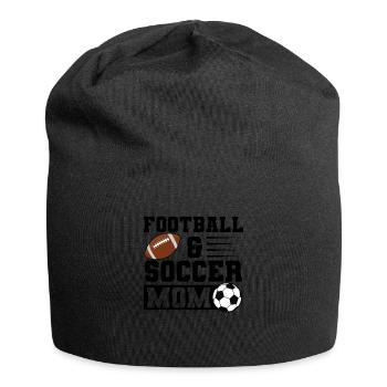 baller fussball baller Geschenk - Jersey-Beanie - Schwarz - Vorne