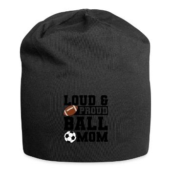 baller fussball baller Geschenk - Jersey-Beanie - Schwarz - Vorne