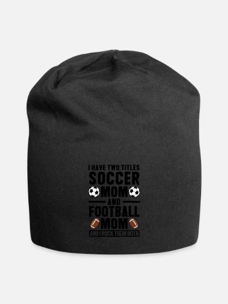 baller fussball baller Geschenk - Jersey-Beanie - Schwarz