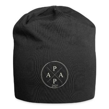 Papa Est 2025 Dad 2025 Level to Dad 2025 - Jersey Beanie - black - Front