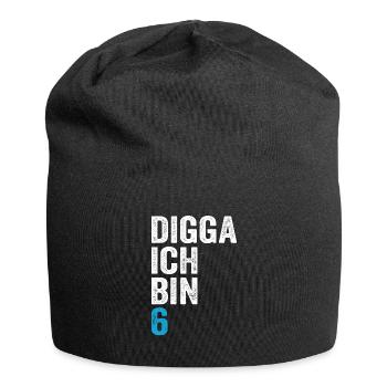 Digga J’ai 6e anniversaire garçon 6e anniversaire - Bonnet en jersey - noir - Devant