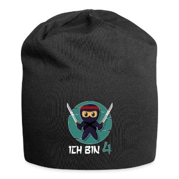 I'm 4 Ninja 4th Birthday Boys 4th Birthday - Jersey Beanie - black - Front