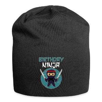 Birthday Ninja Birthday Boy Ninja - Jersey Beanie - black - Front