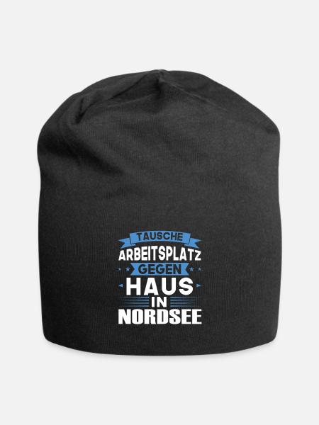 Nordsee Urlaub Norden Geschenk - Jersey-Beanie - Schwarz