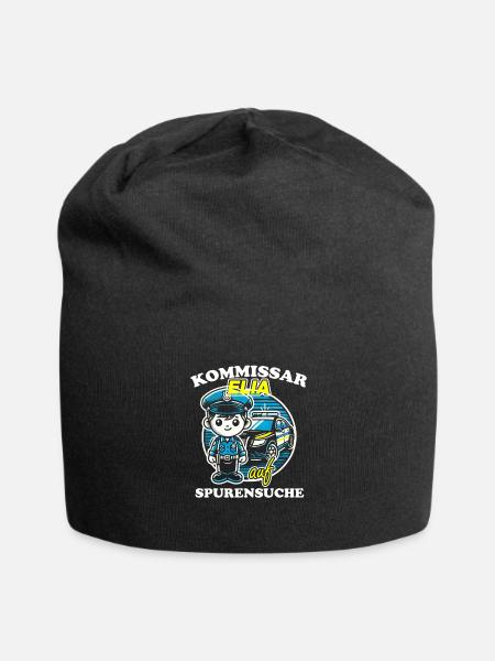 Kommissar Elia Spurensuche - Jersey-Beanie - Schwarz