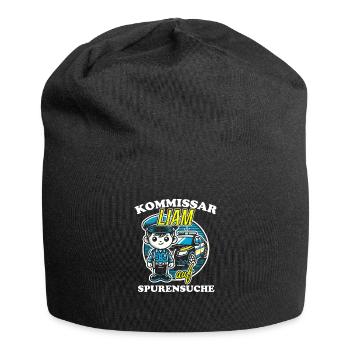 Kommissar Liam Spurensuche - Jersey-Beanie - Schwarz - Vorne