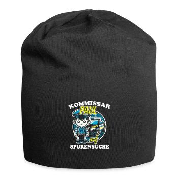 Kommissar Paul Spurensuche - Jersey-Beanie - Schwarz - Vorne