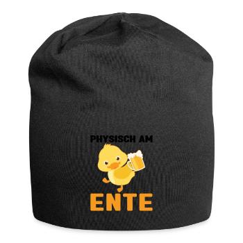 Lustig Ironie Ente Ente Sarkasmus Geschenk - Jersey-Beanie - Schwarz - Vorne