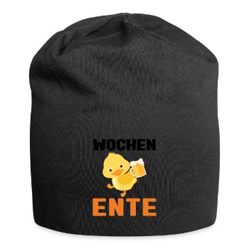 Lustig Ironie Ente Ente Sarkasmus Geschenk - Jersey-Beanie - Schwarz - Vorne