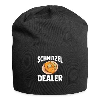 Schnitzel Wiener Wiener Schnitzel Geschenk - Jersey-Beanie - Schwarz - Vorne