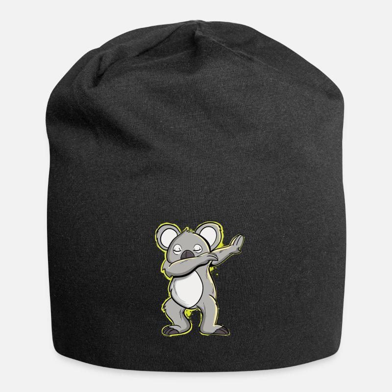 koala tamponnant - Bonnet en jersey - noir