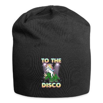 À la licorne disco et au dinosaure - Bonnet en jersey - noir - Devant