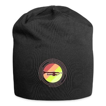 Trompete Trompetenspieler Trompeter - Jersey-Beanie - Schwarz - Vorne