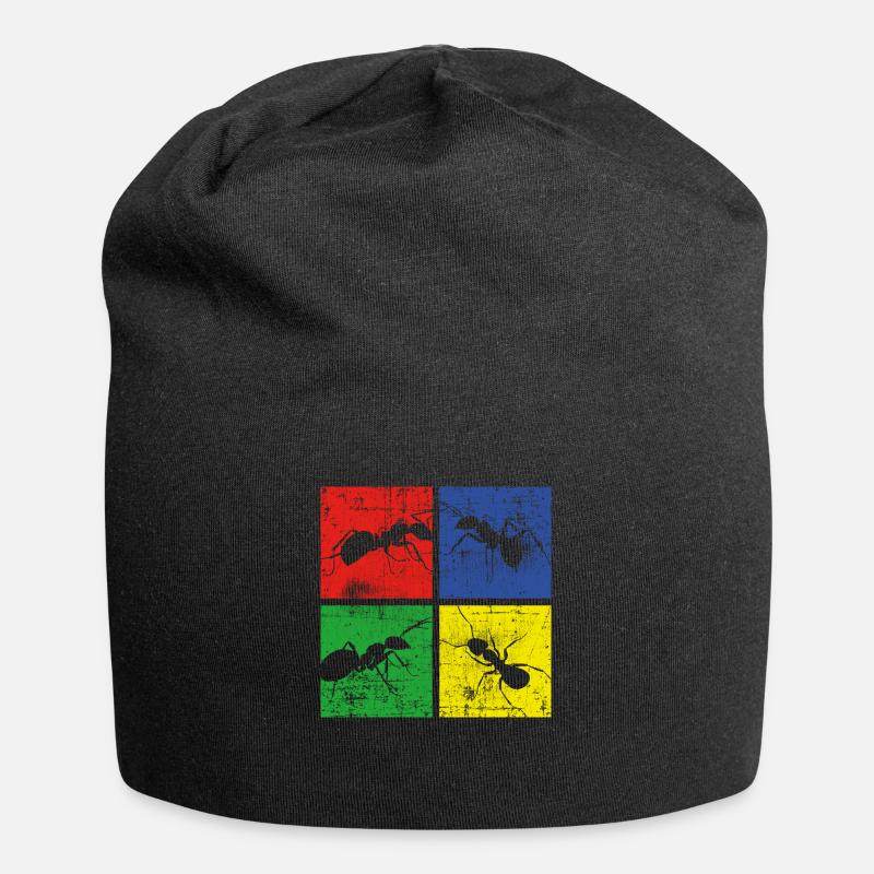 Fourmis - Bonnet en jersey - noir