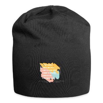 Arnold Schwarzenegger Regeln Erfolg Fail - Jersey-Beanie - Schwarz - Vorne