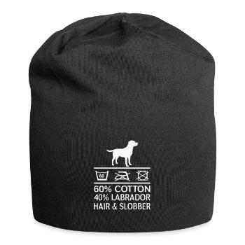 Hundehaare Labrador Witzig Lustig Hundebesitzer - Jersey-Beanie - Schwarz - Vorne