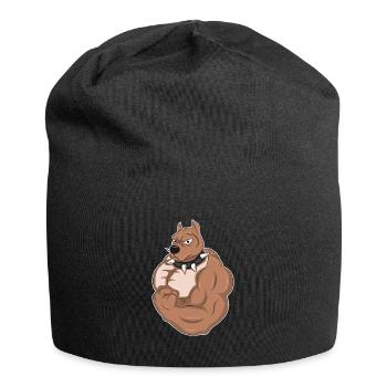 Body Building Chien Gym Taureau - Bonnet en jersey - noir - Devant