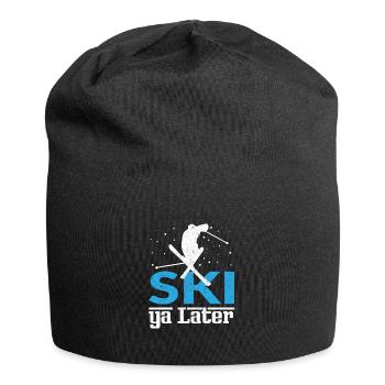 Ski Ya Later Skifahren - Jersey-Beanie - Schwarz - Vorne