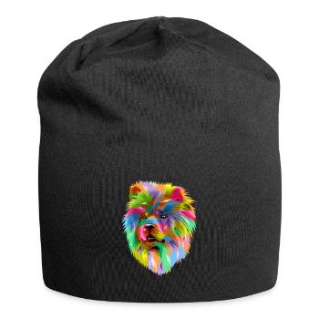 Chow Chow Hund Hunderasse Geschenk - Jersey-Beanie - Schwarz - Vorne